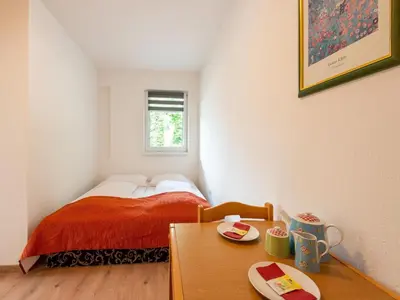 Ein Bett oder Betten in einem Zimmer der Unterkunft Attractive apartment with terrace