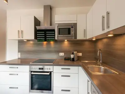 Küche/Küchenzeile in der Unterkunft Attractive apartment with terrace