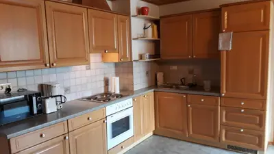Küche/Küchenzeile in der Unterkunft Sieglhof