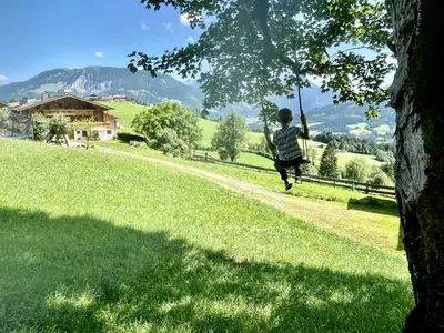 Naturlandschaft in der Nähe des Bauernhofs