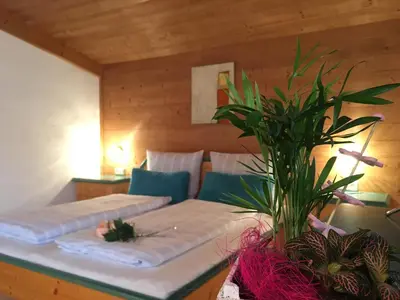 Ein Bett oder Betten in einem Zimmer der Unterkunft Landhaus Taxach