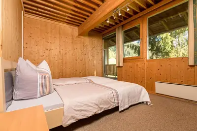 Ein Bett oder Betten in einem Zimmer der Unterkunft Sonnenhaus