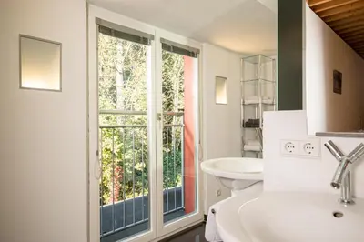 Ein Badezimmer in der Unterkunft Sonnenhaus