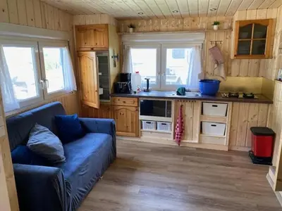 Küche/Küchenzeile in der Unterkunft ***** Camping Aufenfeld - Sonnenglückhütte