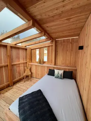 Ein Bett oder Betten in einem Zimmer der Unterkunft Finks Appartement