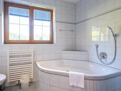 Ein Badezimmer in der Unterkunft Obinghof