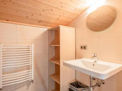 Ein Badezimmer in der Unterkunft Obinghof