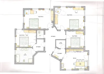 Grundriss der Unterkunft Haus Josefine