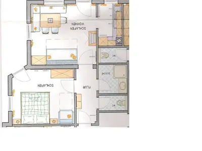 Grundriss der Unterkunft Haus Josefine