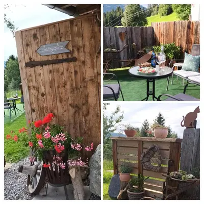 Ein Garten an der Unterkunft Scherntreinerhof