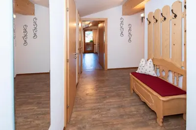 Ein Bett oder Betten in einem Zimmer der Unterkunft Chalet Innertal