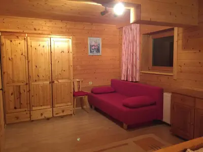 Ein Sitzbereich in der Unterkunft Hauser's Ferienwohnungen