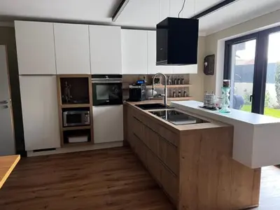 Küche/Küchenzeile in der Unterkunft Heidis Ferienwohnung