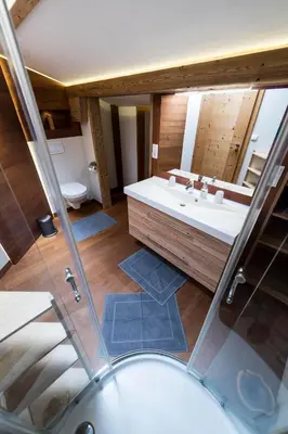 Ein Badezimmer in der Unterkunft Apartment Nussbaum