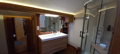 Ein Badezimmer in der Unterkunft Apartment Nussbaum