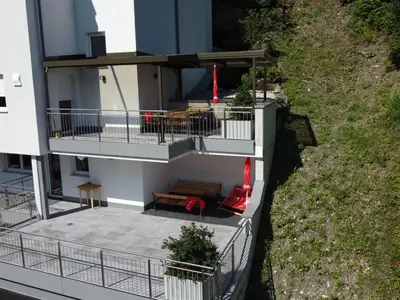 Das Gebäude in dem sich die Ferienwohnung befindet