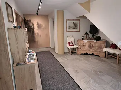 Ein Sitzbereich in der Unterkunft Apartment Montec Apart 2 by Interhome
