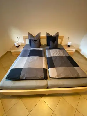 Ein Bett oder Betten in einem Zimmer der Unterkunft Riverside