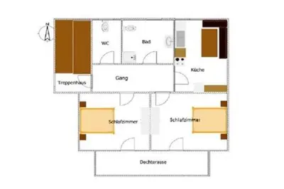 Grundriss der Unterkunft Appartement Stefan