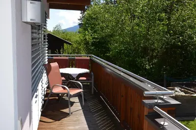 Ein Balkon oder eine Terrasse in der Unterkunft Appartement Nischler