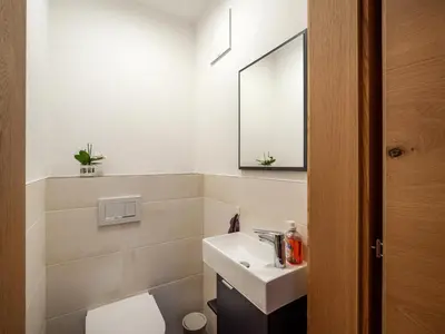 Ein Badezimmer in der Unterkunft Haus SaRo