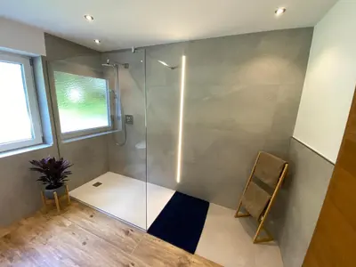 Ein Badezimmer in der Unterkunft Ferienwohnung Rofanblick