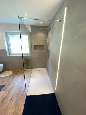 Ein Badezimmer in der Unterkunft Ferienwohnung Rofanblick