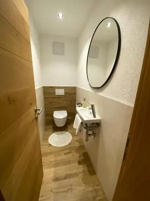 Ein Badezimmer in der Unterkunft Ferienwohnung Rofanblick
