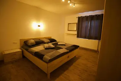 Ein Bett oder Betten in einem Zimmer der Unterkunft Ferienwohnung Jessy