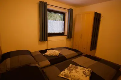 Ein Bett oder Betten in einem Zimmer der Unterkunft Ferienwohnung Jessy