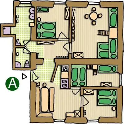 Grundriss der Unterkunft Gabis Lodge