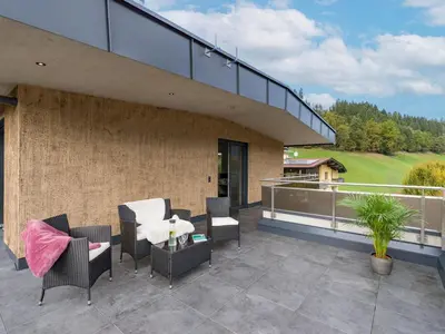 Ein Balkon oder eine Terrasse in der Unterkunft Apart Klocker