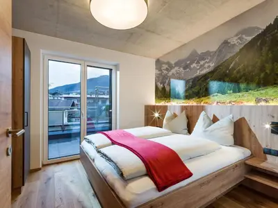 Ein allgemeiner Bergblick oder ein Berglick von der Ferienwohnung aus