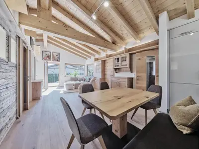 Ein Sitzbereich in der Unterkunft Ferienhaus 12 im Feriendorf Kirchdorf