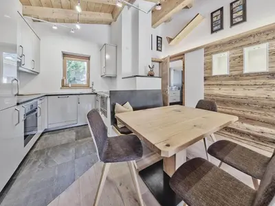 Küche/Küchenzeile in der Unterkunft Ferienhaus 12 im Feriendorf Kirchdorf