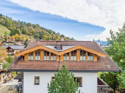 Ein allgemeiner Bergblick oder ein Berglick von der Ferienwohnung aus