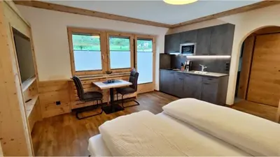 Küche/Küchenzeile in der Unterkunft Bucherwirt Appartements