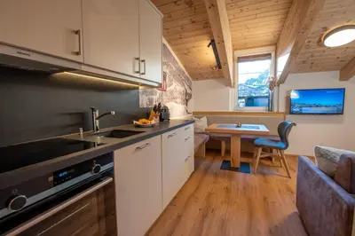 Küche/Küchenzeile in der Unterkunft Ferienwohnung 73 - Top Bergkristall