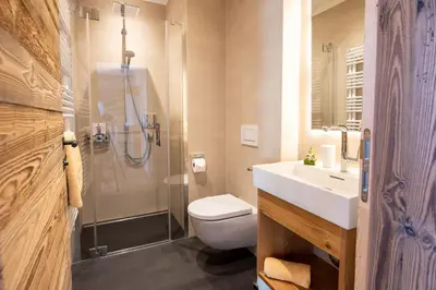 Ein Badezimmer in der Unterkunft Ferienwohnung 73 - Smaragd