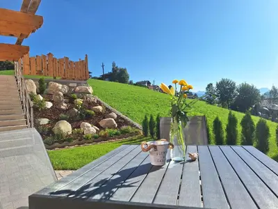 Ein Garten an der Unterkunft Appartement Christina