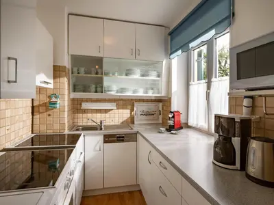 Küche/Küchenzeile in der Unterkunft Ferienhaus Friedenau