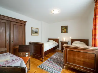 Ein Bett oder Betten in einem Zimmer der Unterkunft Ferienhaus Friedenau