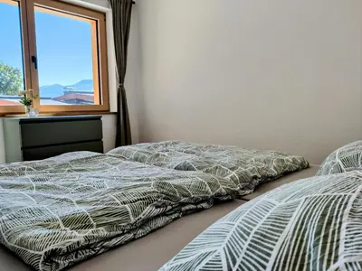 Ein Bett oder Betten in einem Zimmer der Unterkunft Ferienwohnung Julia