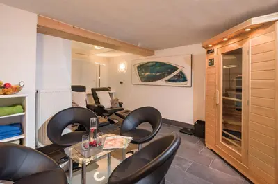 Ein Sitzbereich in der Unterkunft Landhaus Exenberger / Ferienwohnung Smaragd