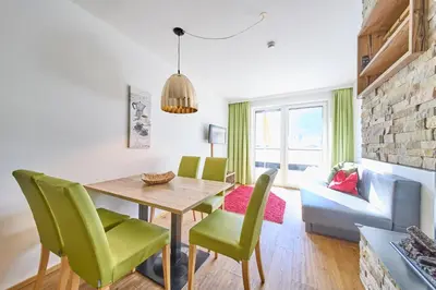 Ein Sitzbereich in der Unterkunft InTown Appartements