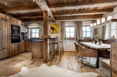Küche/Küchenzeile in der Unterkunft Schönwieshütte