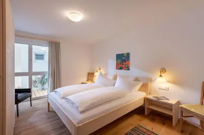 Ein Bett oder Betten in einem Zimmer der Unterkunft Appartement Naturbunt