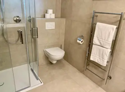 Ein Badezimmer in der Unterkunft Appartement Naturbunt