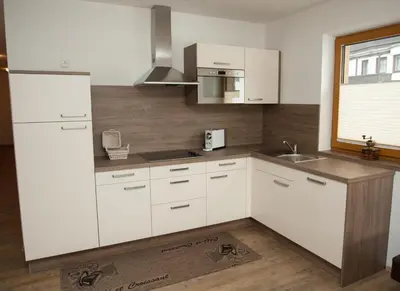 Küche/Küchenzeile in der Unterkunft Appartement Dominik