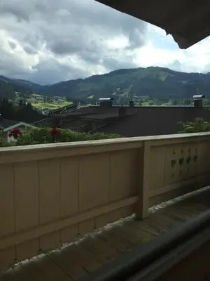 Ein allgemeiner Bergblick oder ein Berglick von der Ferienwohnung aus